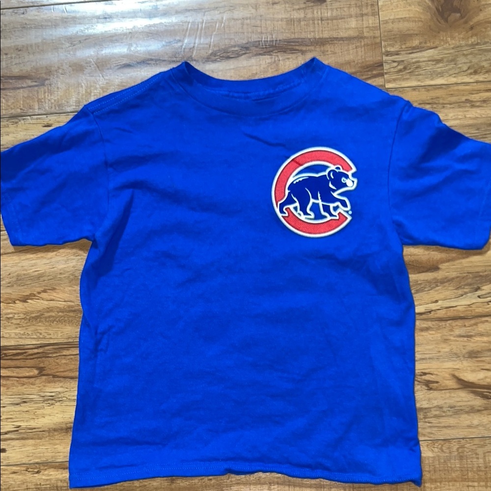Cubs Blue Short Sleeve Tee with Logo Size Children’s Small